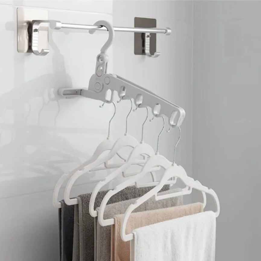 👕 Cintre Pliable 5-en-1 👕 علاقة ملابس 5 في 1