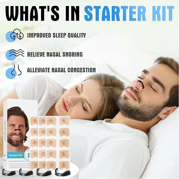 pack Dispositifs anti-ronflement Nasaux Magnétiques, Anti-Ronflement kit Nasale Respirante